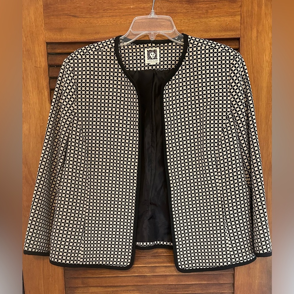 Anne Klein Black and White Blazer